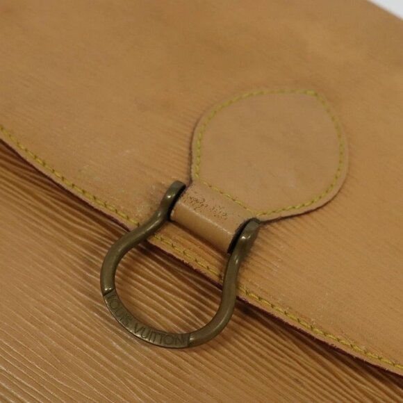 LOUIS VUITTON Epi Saint Cloud GM Shoulder Bag Beige LV Auth - Picture 11 of 16